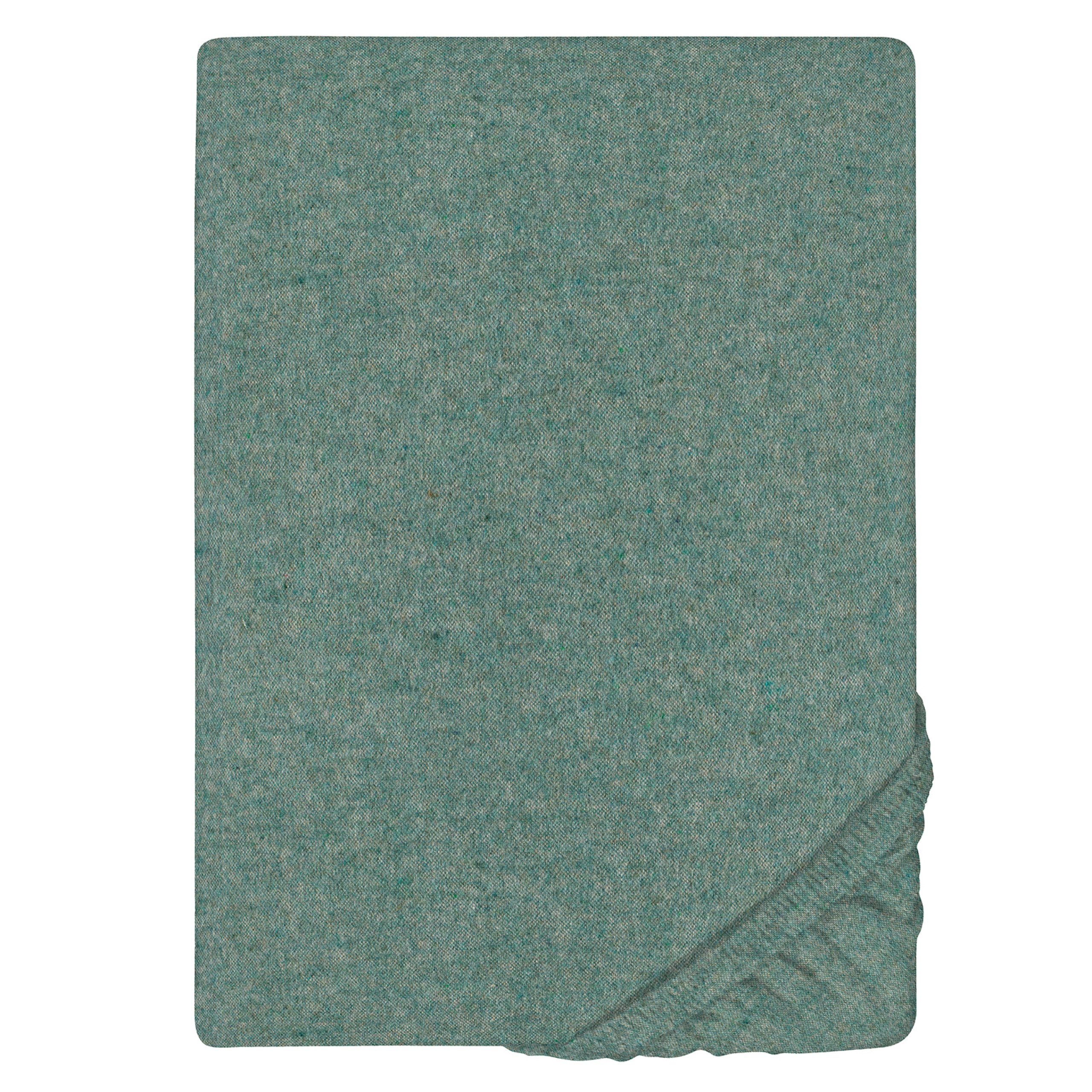 Biberna Spannbettlaken Biberna Spannbetttuch fichte 180x200 cm-200x200 cm, Biber Melange uni