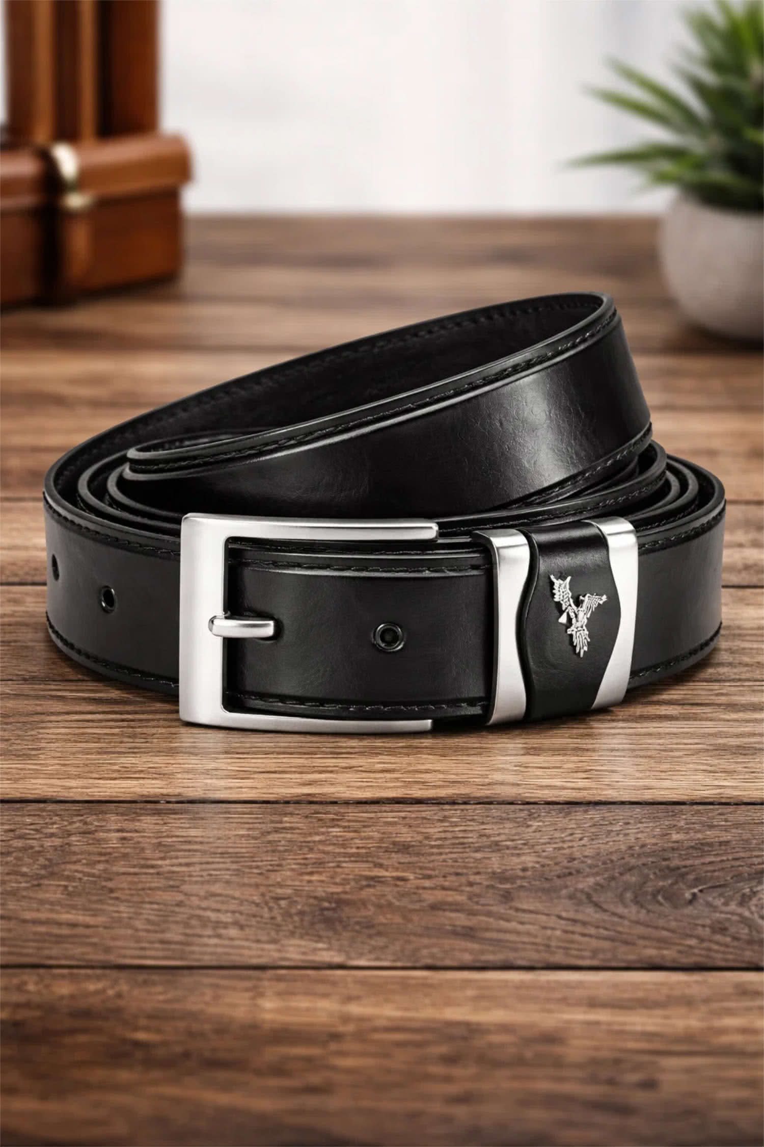 BEZLIT Ledergürtel Herren Übergrößen Veganesleder Überlängen-Gürtel (1-St) im eleganten Look