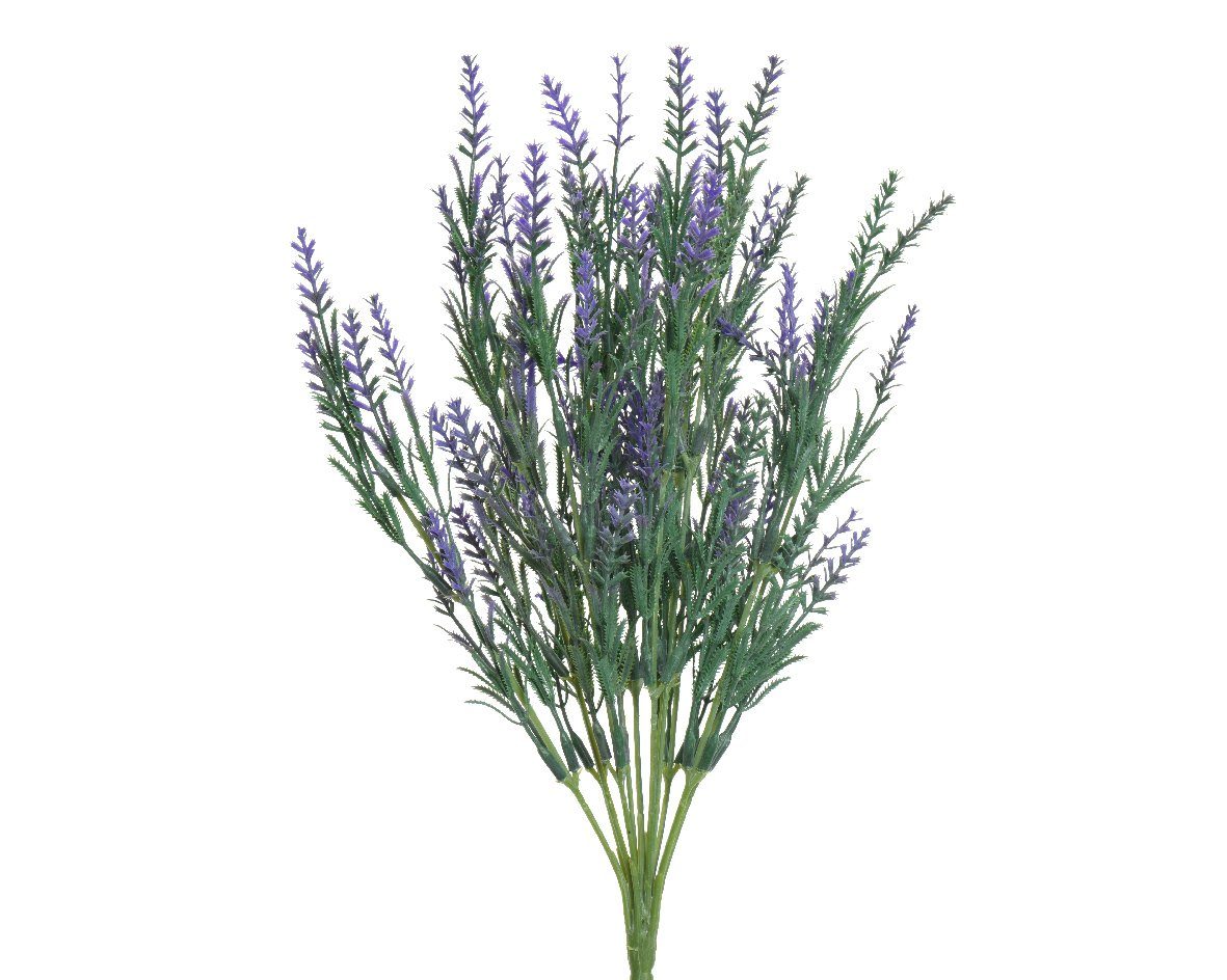 Lavendel violett Kunstblumen 43cm Kunstblume, Decoris sortiert 1 Zweig season Stück / decorations, lila