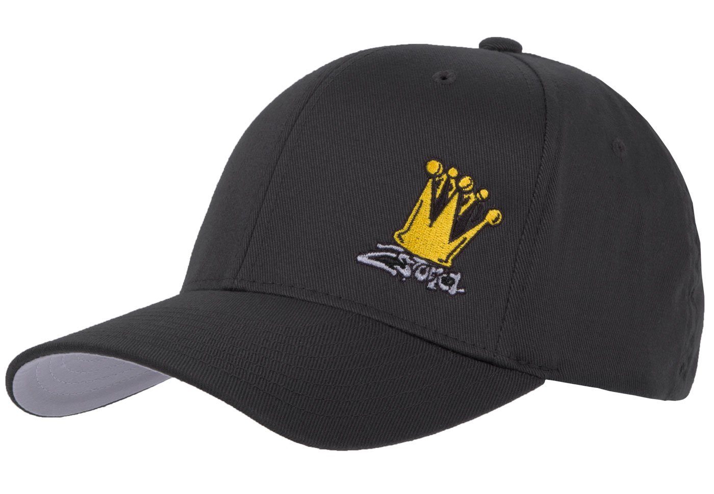 2Stoned Flex Cap Flexfit Cap mit Stick Crown von 2Stoned für Damen, Herren und Kinder hinten geschlossen, verstärkte Front, mittleres Profil