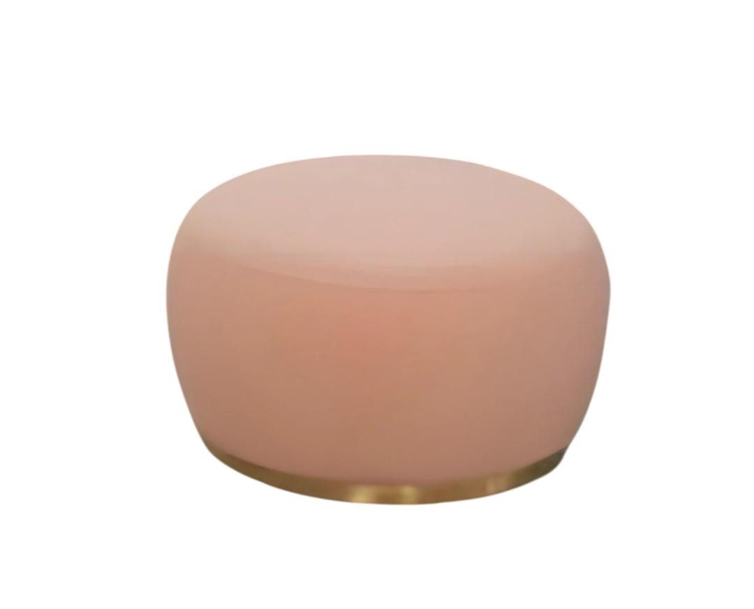 JVmoebel Подставка для ног Eleganter rosa Табуретки aus hochwertigem Material mit Goldakzent, Made in Europe