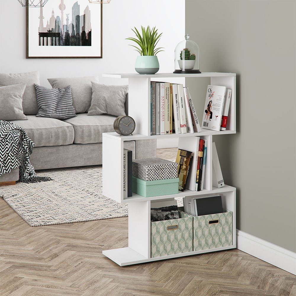 Vicco Raumteiler Levio, Weiß, 70 x 100 cm, 1-tlg., Freistehend