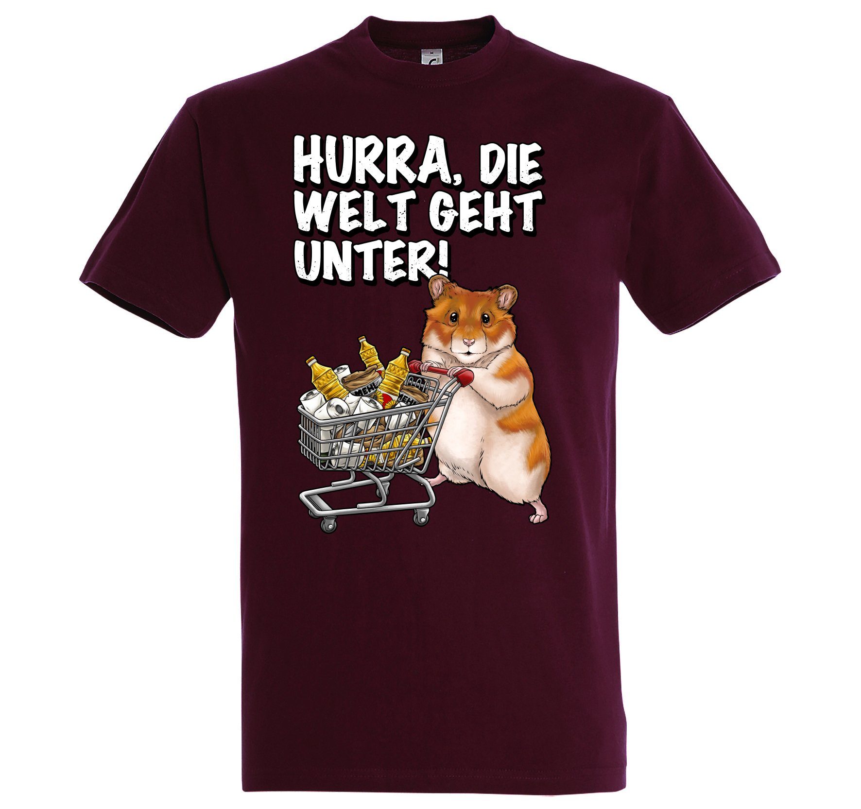 Print-Shirt Hurra Die Welt Geht Unter Herren T-Shirt