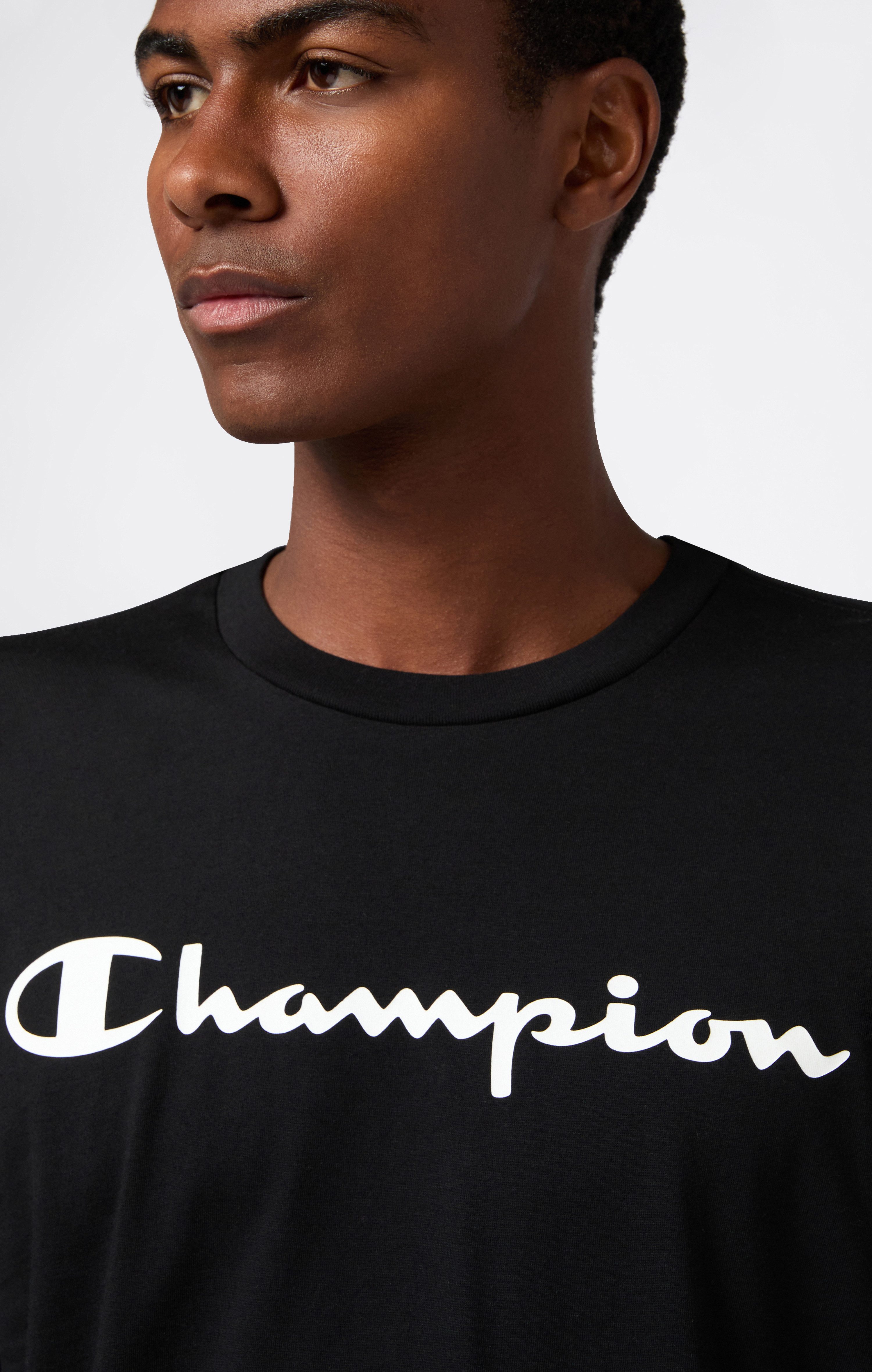 Champion T-Shirt BASICS Long-Sleeve T-Shirt Large Logo Langarm-Design, sportlicher Stil, aus Baumwolle
