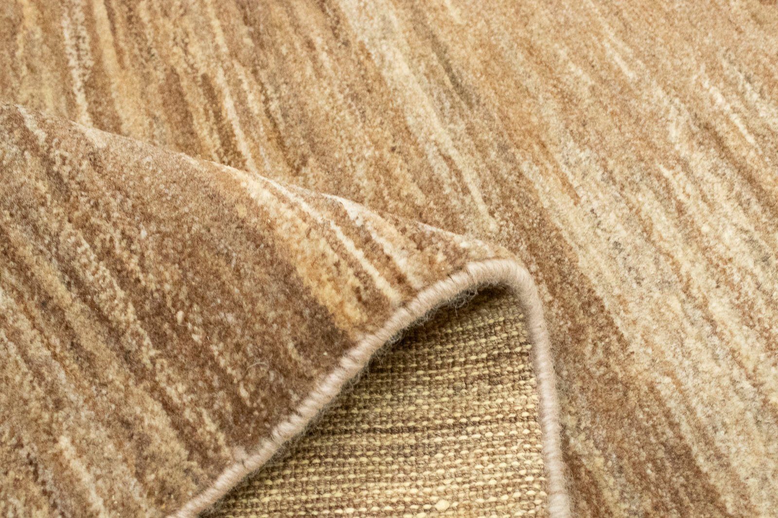 Wollteppich Gabbeh Teppich handgeknüpft 18 rechteckig, mm, morgenland, handgeknüpft naturweiß, Höhe