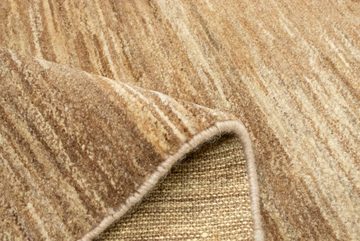 Wollteppich Gabbeh Teppich handgeknüpft naturweiß, morgenland, rechteckig, Höhe: 18 mm, handgeknüpft