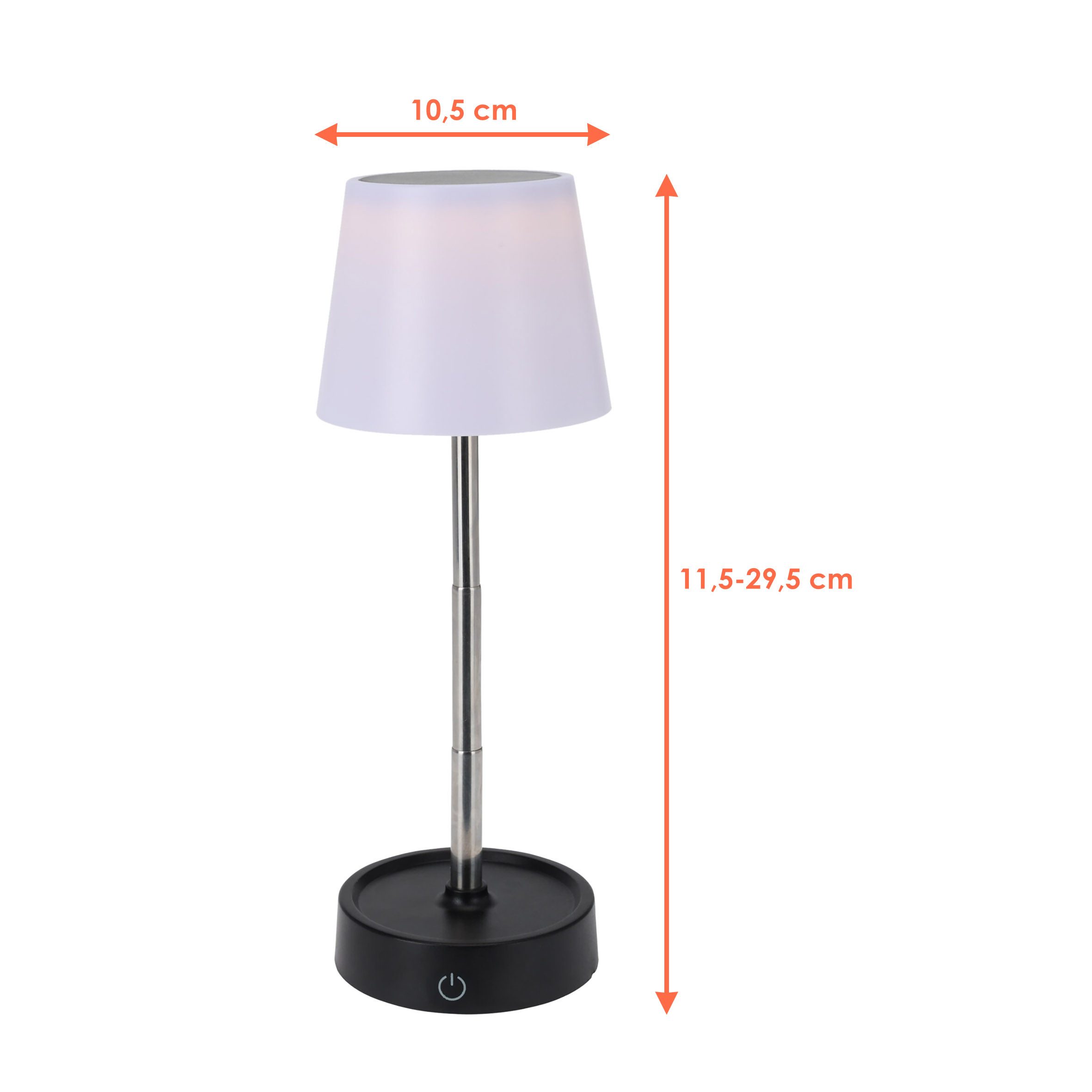 Spetebo LED Nachttischlampe LED Akku Touch Leuchte dimmbar und höhenverstel günstig online kaufen