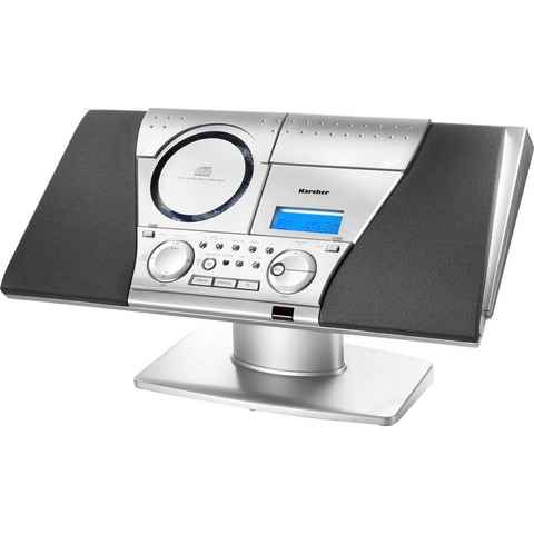 Karcher MC 6550(N) Microanlage (FM-Tuner, CD/MP3 Player, Kassette, LCD Display mit Hintergrundbeleuchtung)