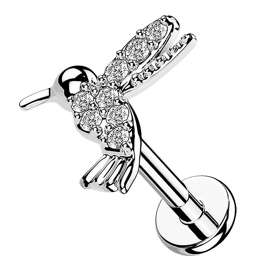 Taffstyle Piercing-Set Labret Tragus Monroe Piercing flach Zirkonia Koilbri günstig online kaufen