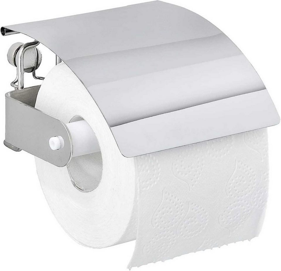 Rollen WENKO Toiletten WC Toilettenpapierhalter PREMIUM Papier Edelstahl Klo Bad Halter