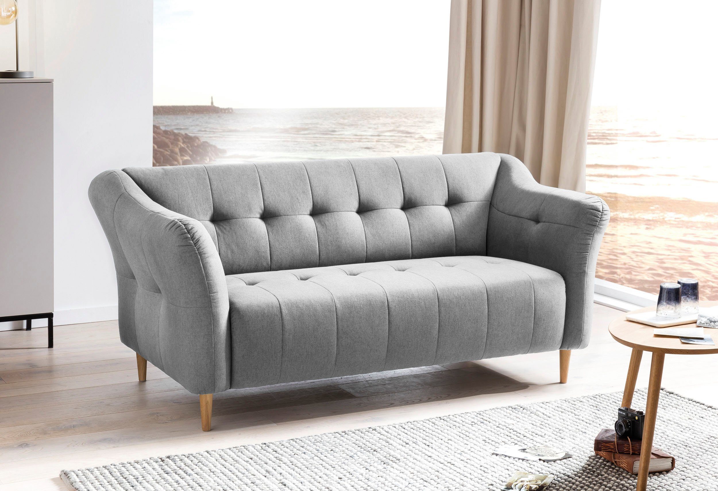 3-Sitzer Soraya, frei im exxpo mit stellbar sofa fashion Raum Holzfüßen, -