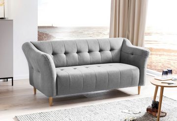 exxpo - sofa fashion 3-Sitzer Soraya, mit Holzfüßen, frei im Raum stellbar