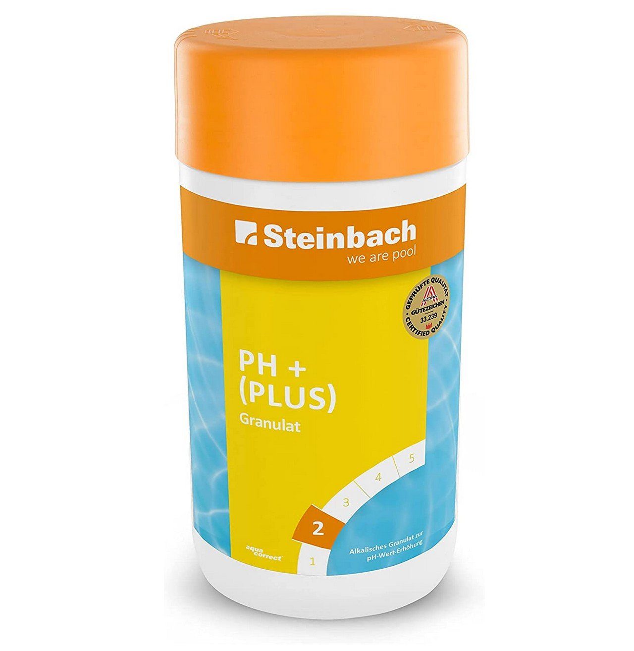 Steinbach Pool Poolpflege STEINBACH pH + (plus) Granulat, 1 Kg