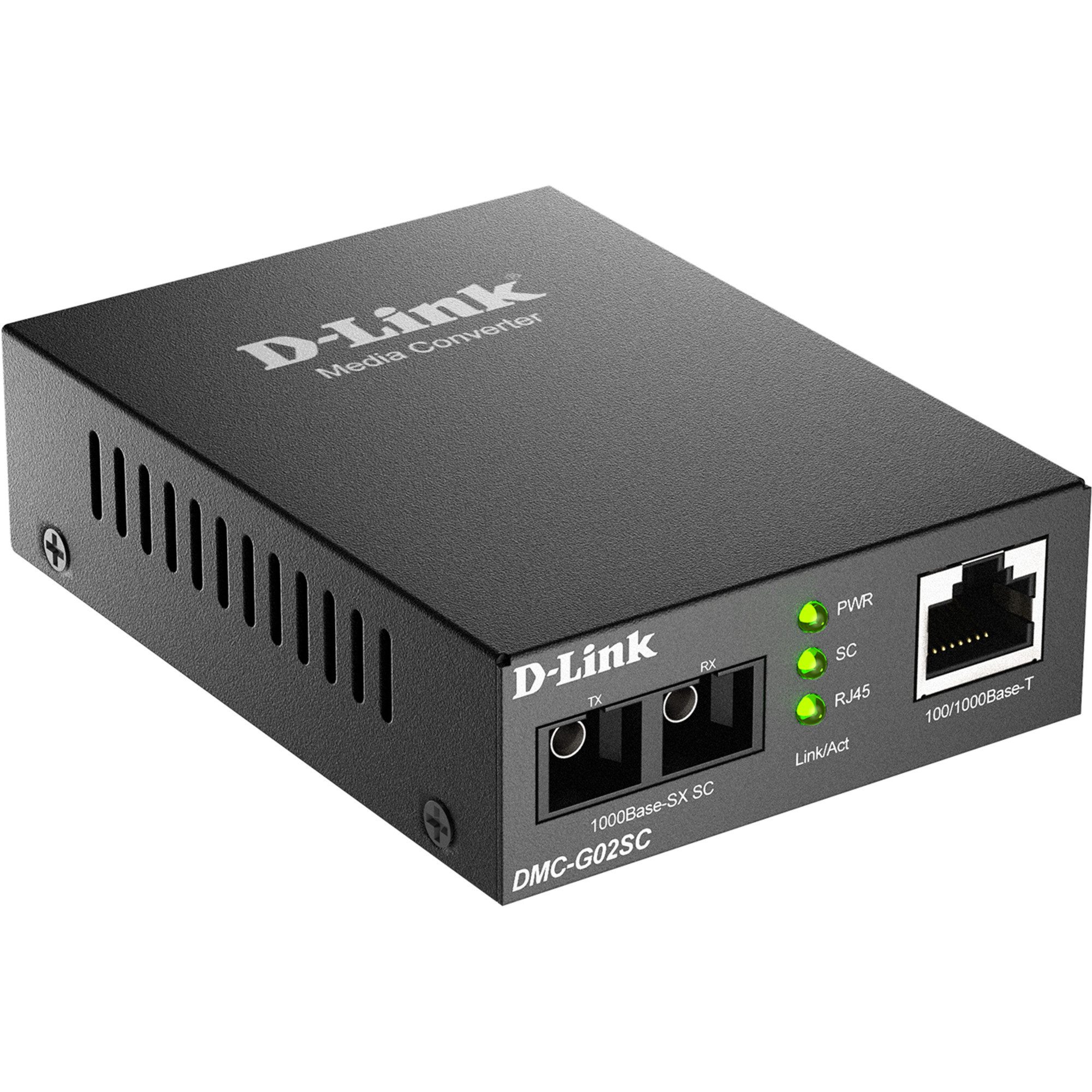 D-Link Gigabit Ethernet Konverter DMC-G02SC/E, LAN-Kabel
