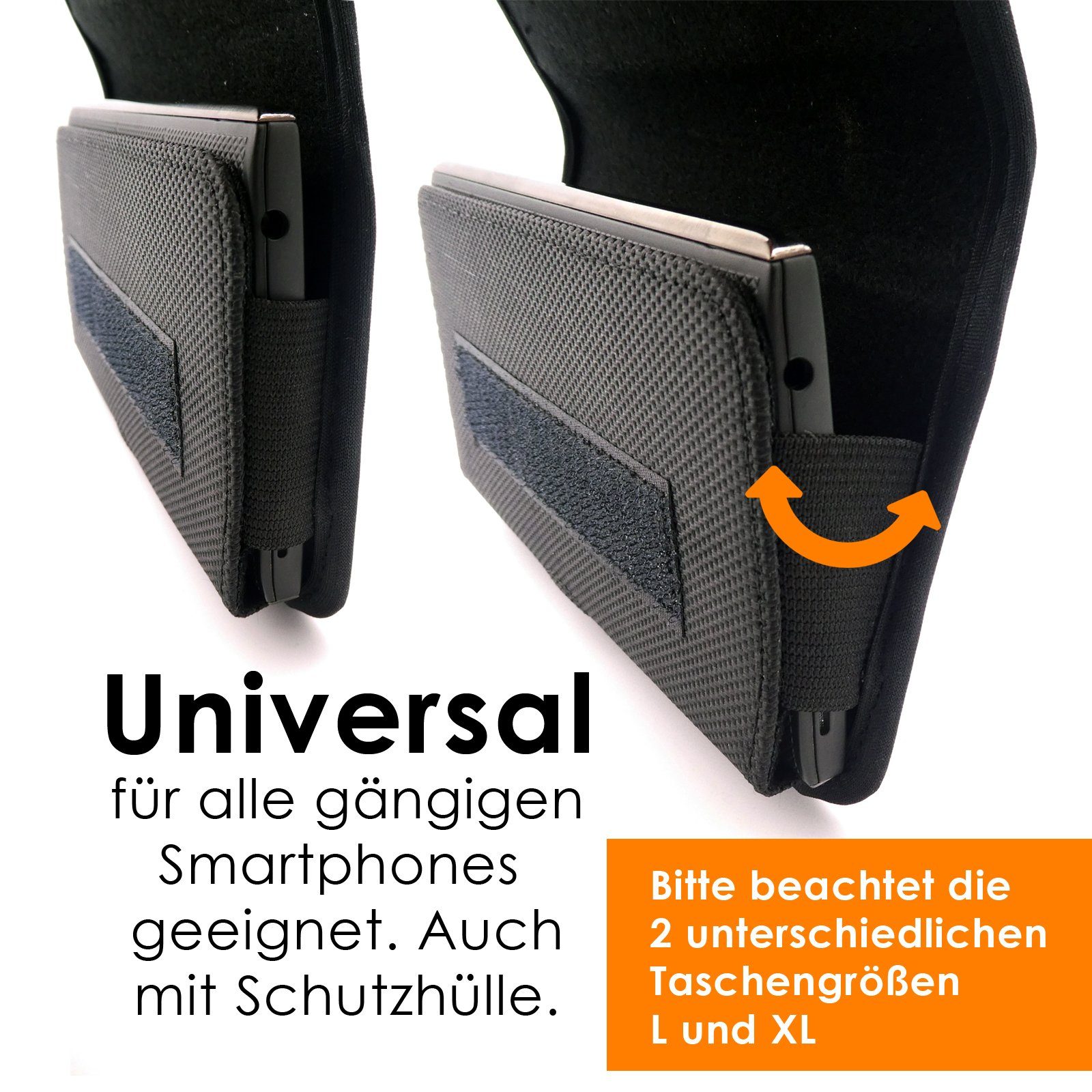 scozzi Handytasche Gürtel Handy Gürteltasche Tasche Smartphone Handyhalterung Universal – Bild 5 von 5