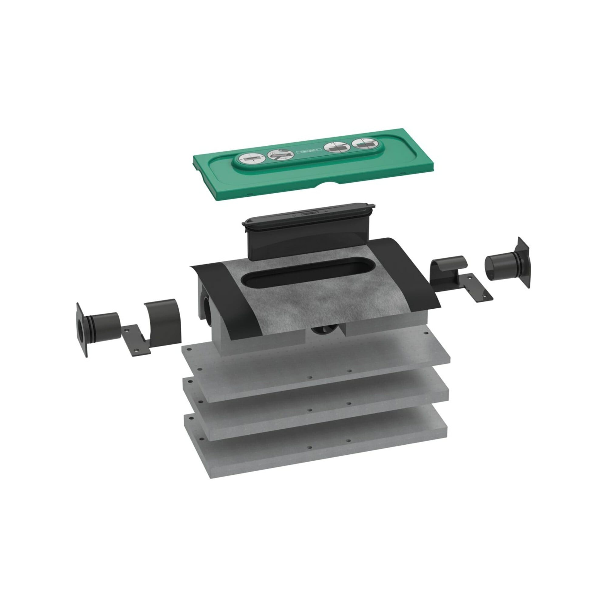 hansgrohe Duschrinne hansgrohe uBox universal Ablaufgehäuse DN 50, für Standardinstallation