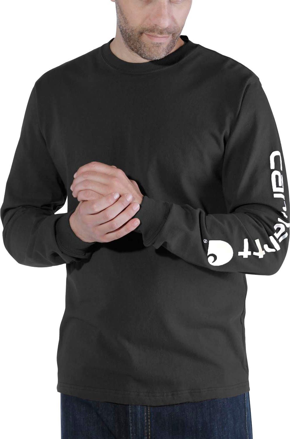 Logo Graphic T-Shirt Sleeve schwarz Carhartt Langarmshirt