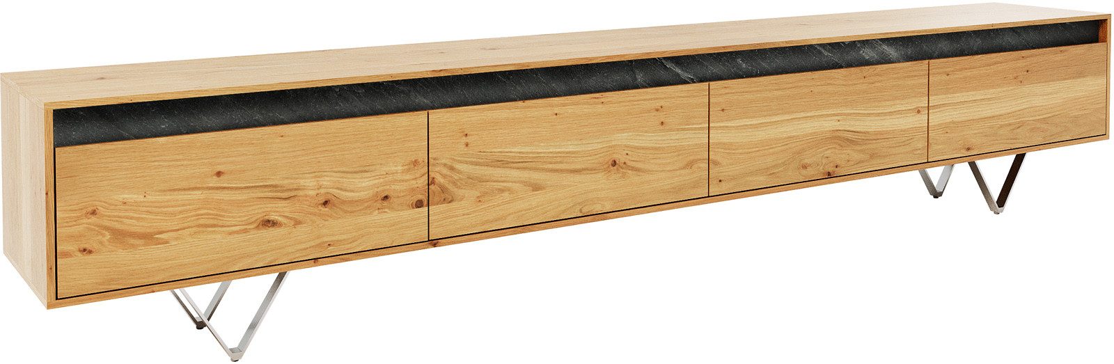 DELIFE Lowboard Stonegrace, Eiche Natur 240 günstig online kaufen