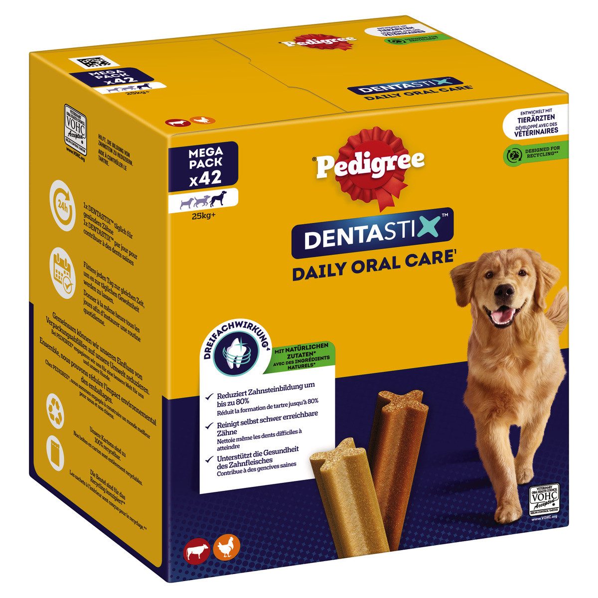 Pedigree DENTASTIX Daily Care Multipack große Hunde 42er Pack, Snack für: Hund