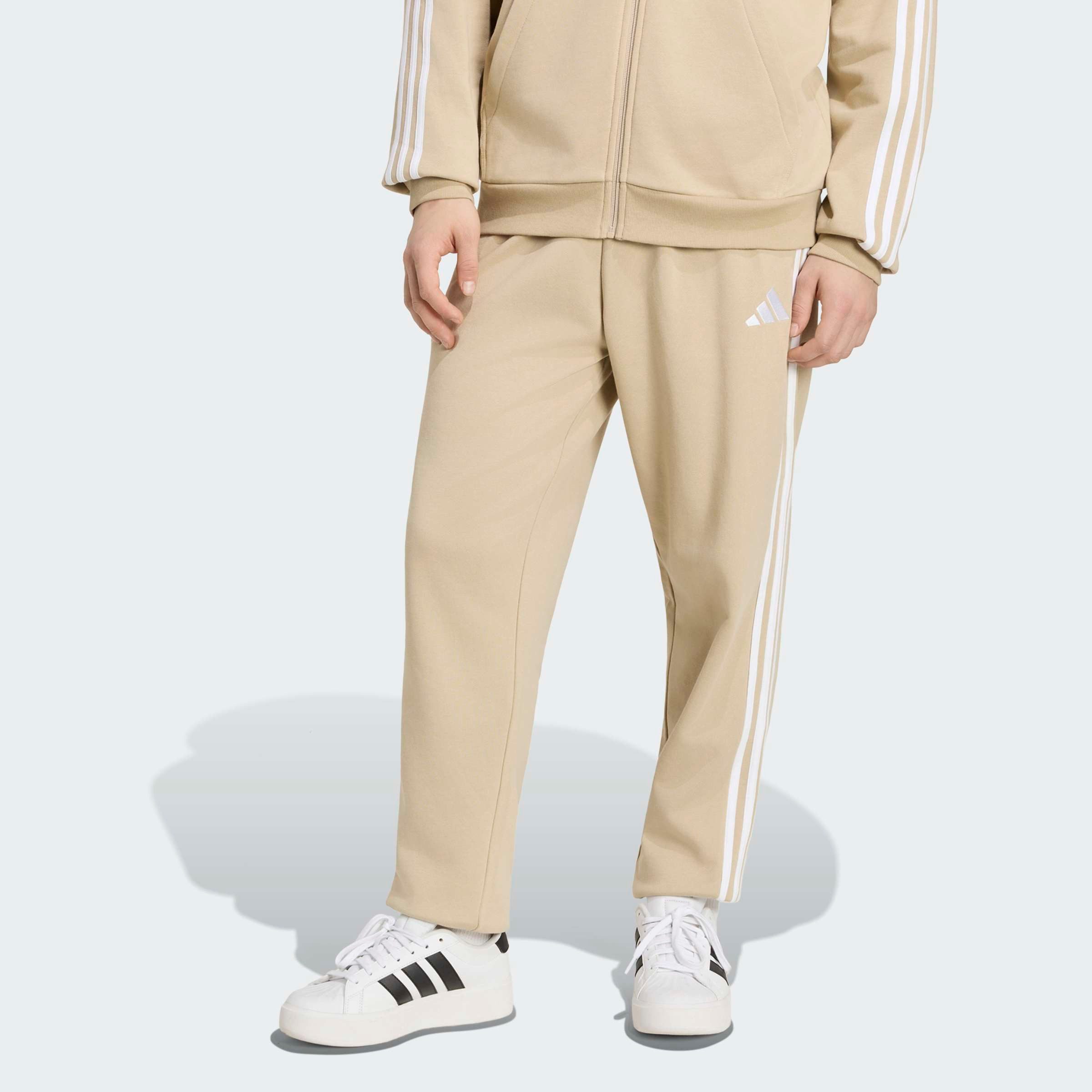 adidas Sportswear Sporthose ESSENTIALS 3-STREIFEN, FRENCH TERRY, SCHMAL ZULAUFEND, BÜNDCHEN