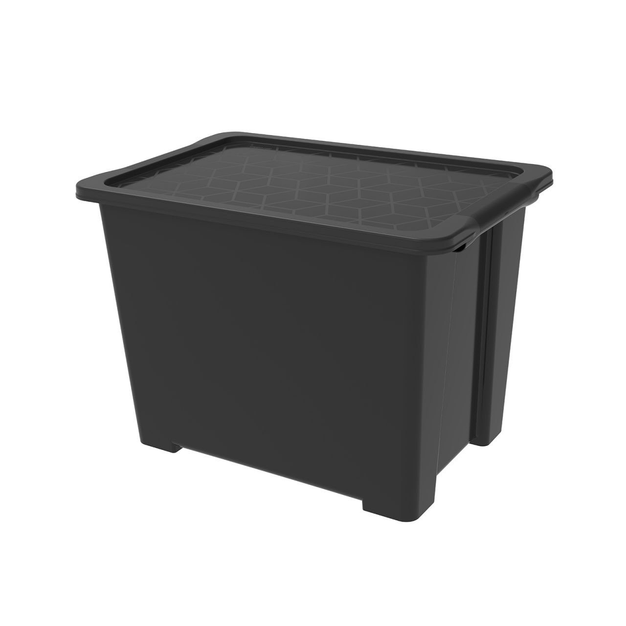 ROTHO Aufbewahrungsbox Rotho Aufbewahrungsbox EVO Easy mit Rollen und,  Material: recycelter Kunststoff (PP), BPA-frei
