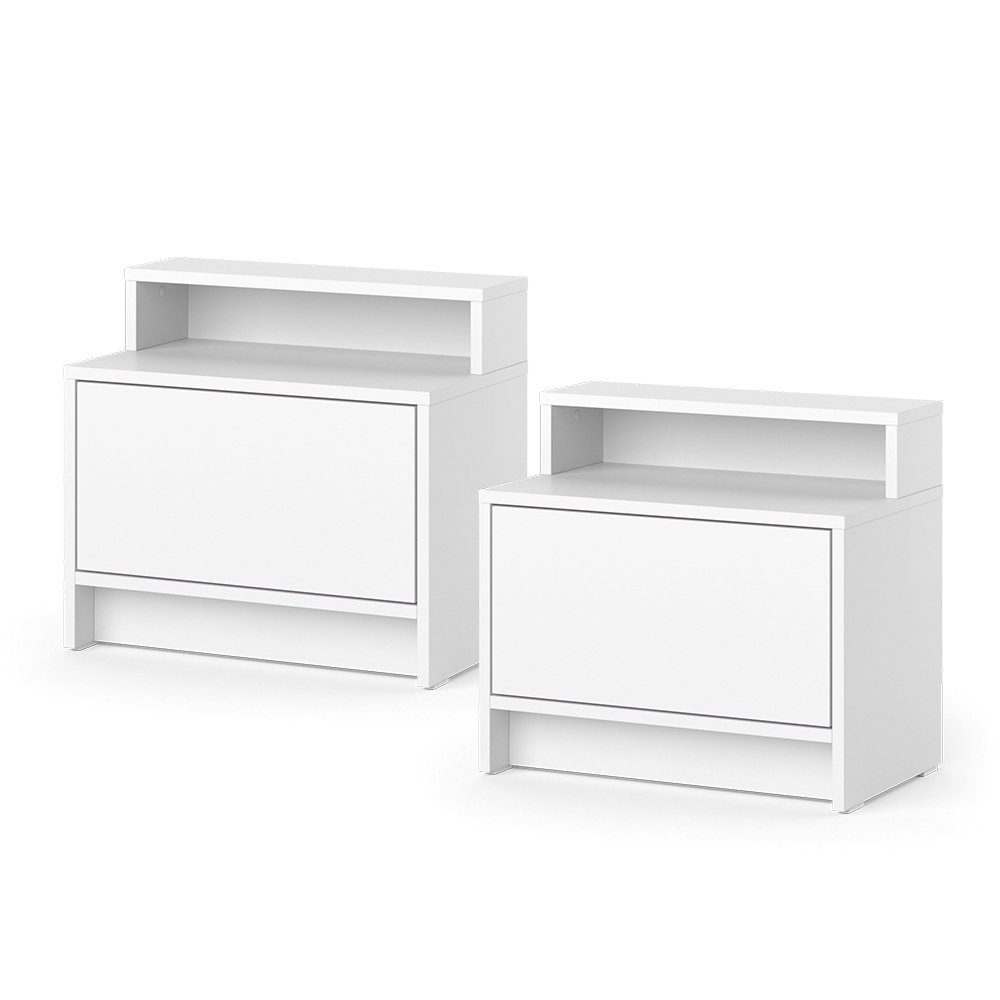 Vicco Nachtschrank Naara, Weiß, 50.2 x günstig online kaufen