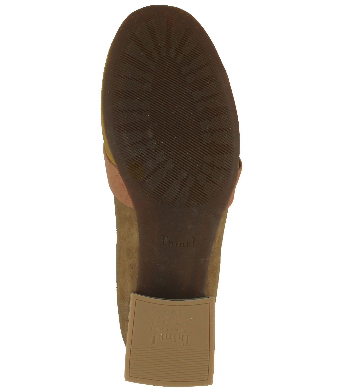 Slipper Think! Veloursleder braun Slipper 046041