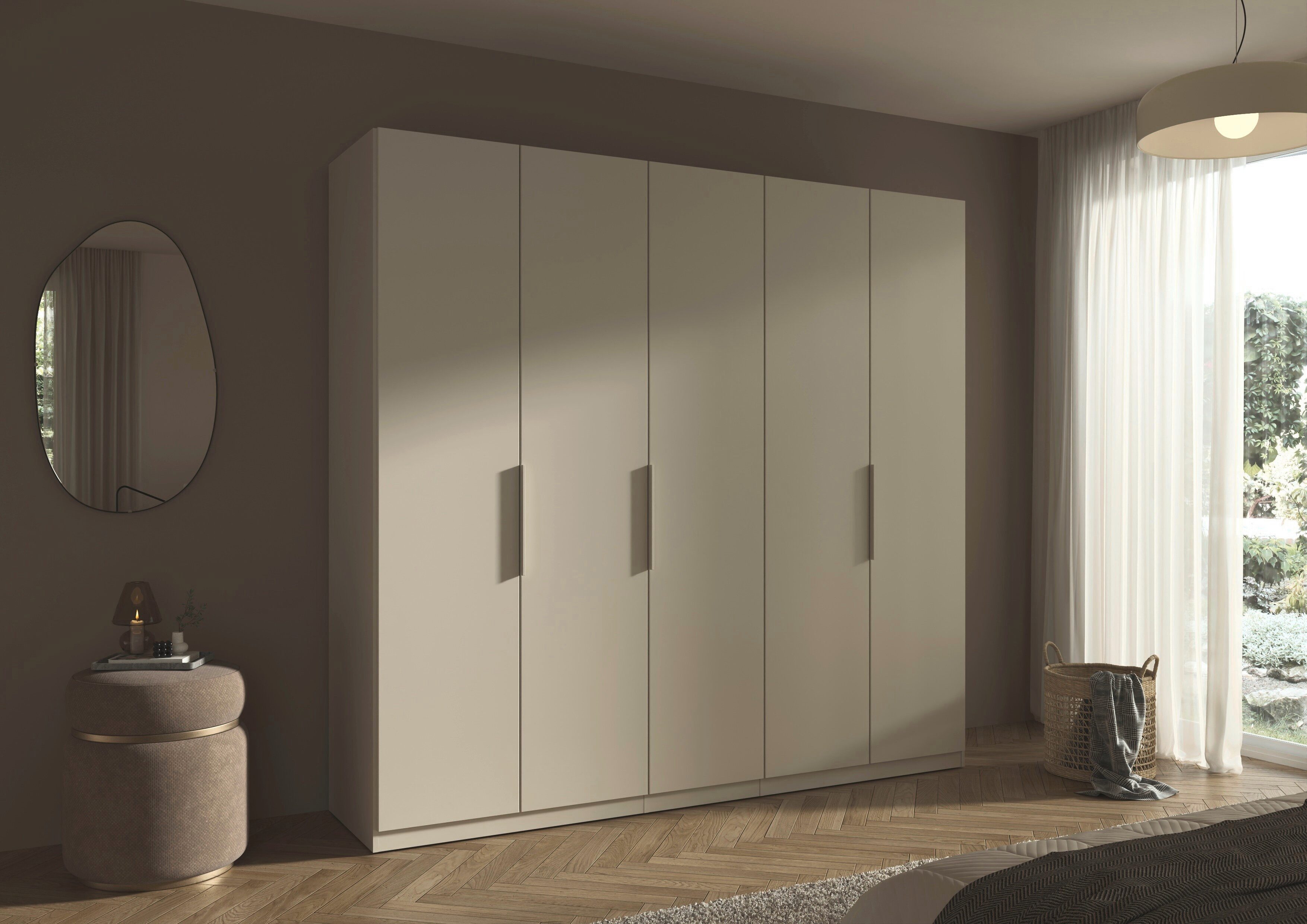 rauch Kleiderschrank Schrank Möbel Schlafzimmer Garderobe Kinderzimmer WELTNEUHEIT TYNDA (3 Ausstattungsvarianten - Breiten 47-405 cm, Höhen 187/212/231 cm) PATENTIERTES SCHNELLMONTAGESYSTEM, Soft-Close-Funktion MADE IN GERMANY