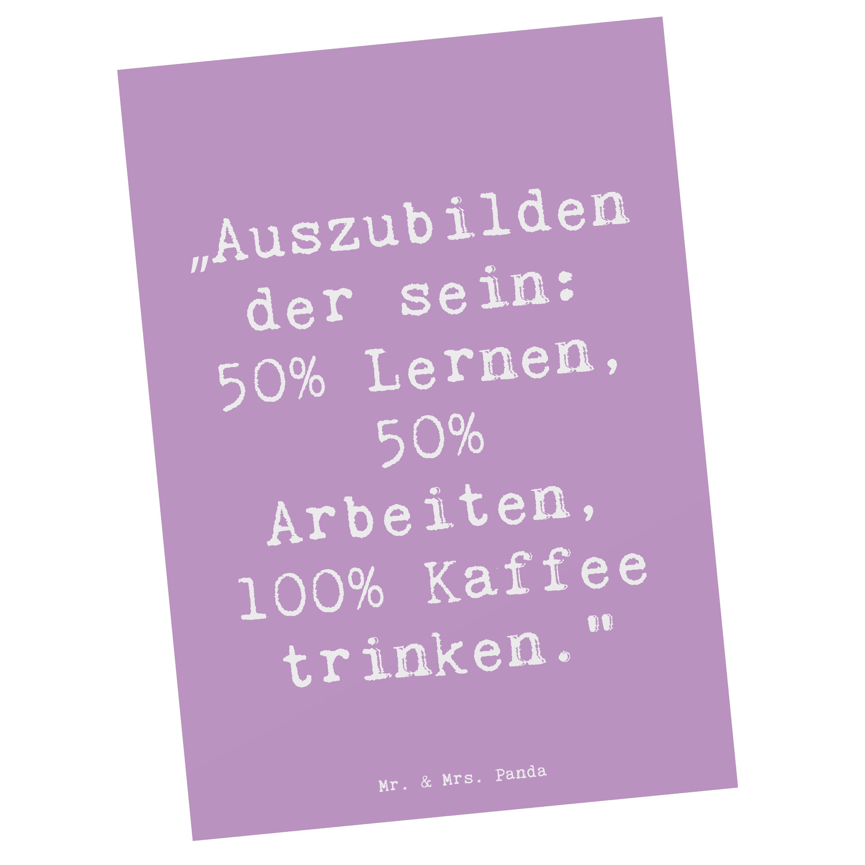 Postkarte Auszubildender - Lavendeltraum - Geschenk, Motivation, berufliche Ent