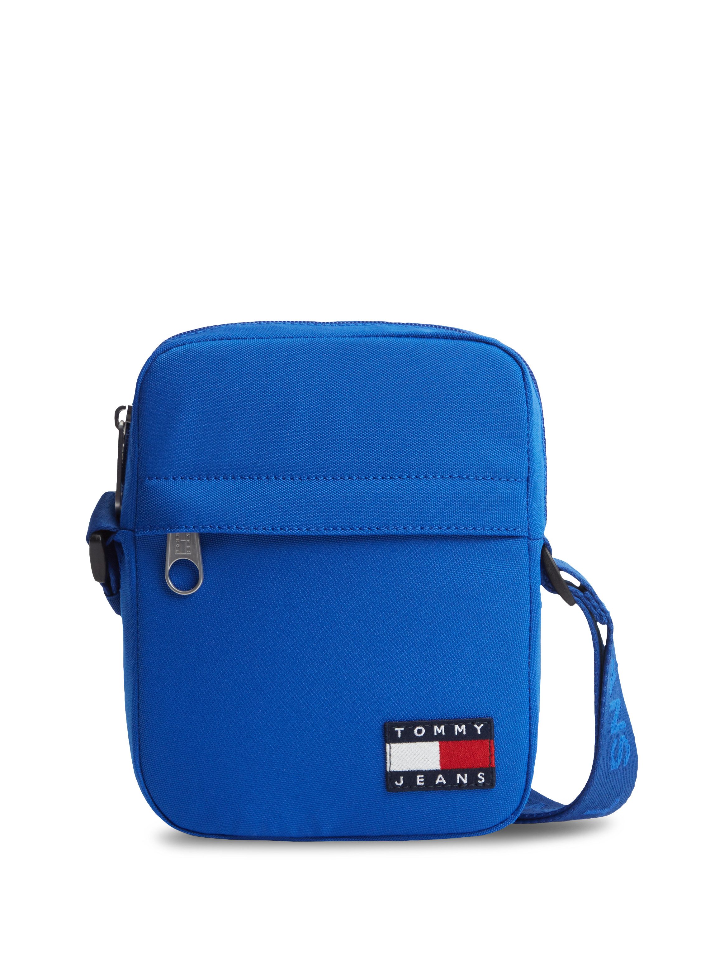 Tommy Jeans Umhängetasche TJM ESS DAILY REPORTER, Men Schultertasche, Freizeitasche mit Tommy Jeans Flaggen-Aufnäher