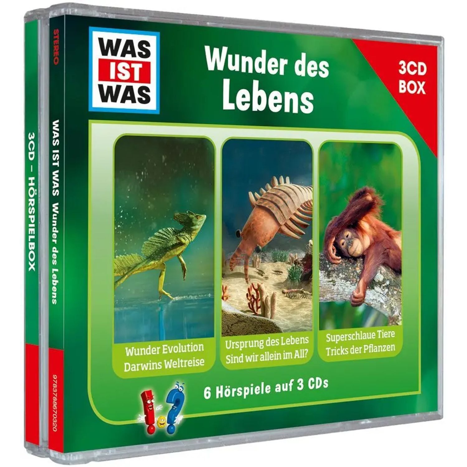 Tessloff Verlag Hörspiel WAS IST WAS 3-CD Hörspielbox. Wunder des Lebens,Audio-CD