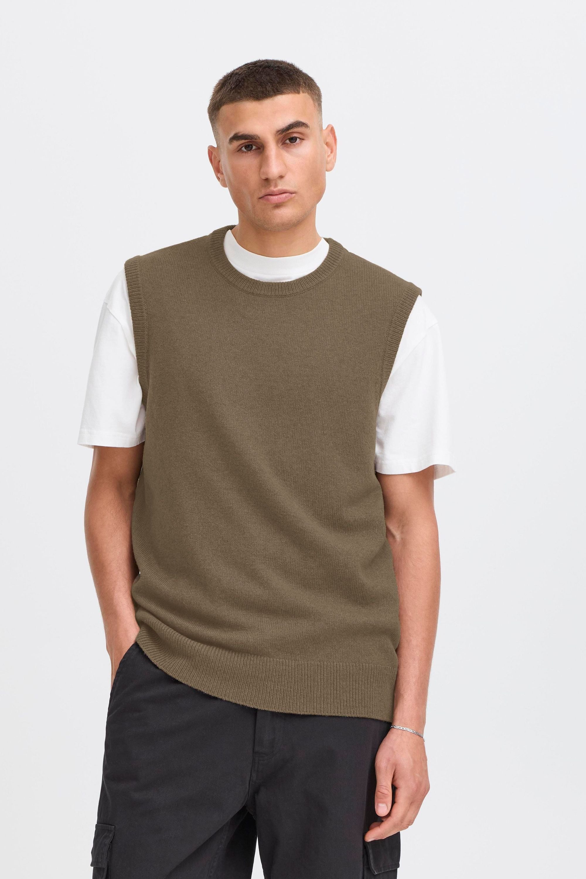 !Solid С коротким рукавом SDRICK VEST Schicker С коротким рукавом aus Wollmischung