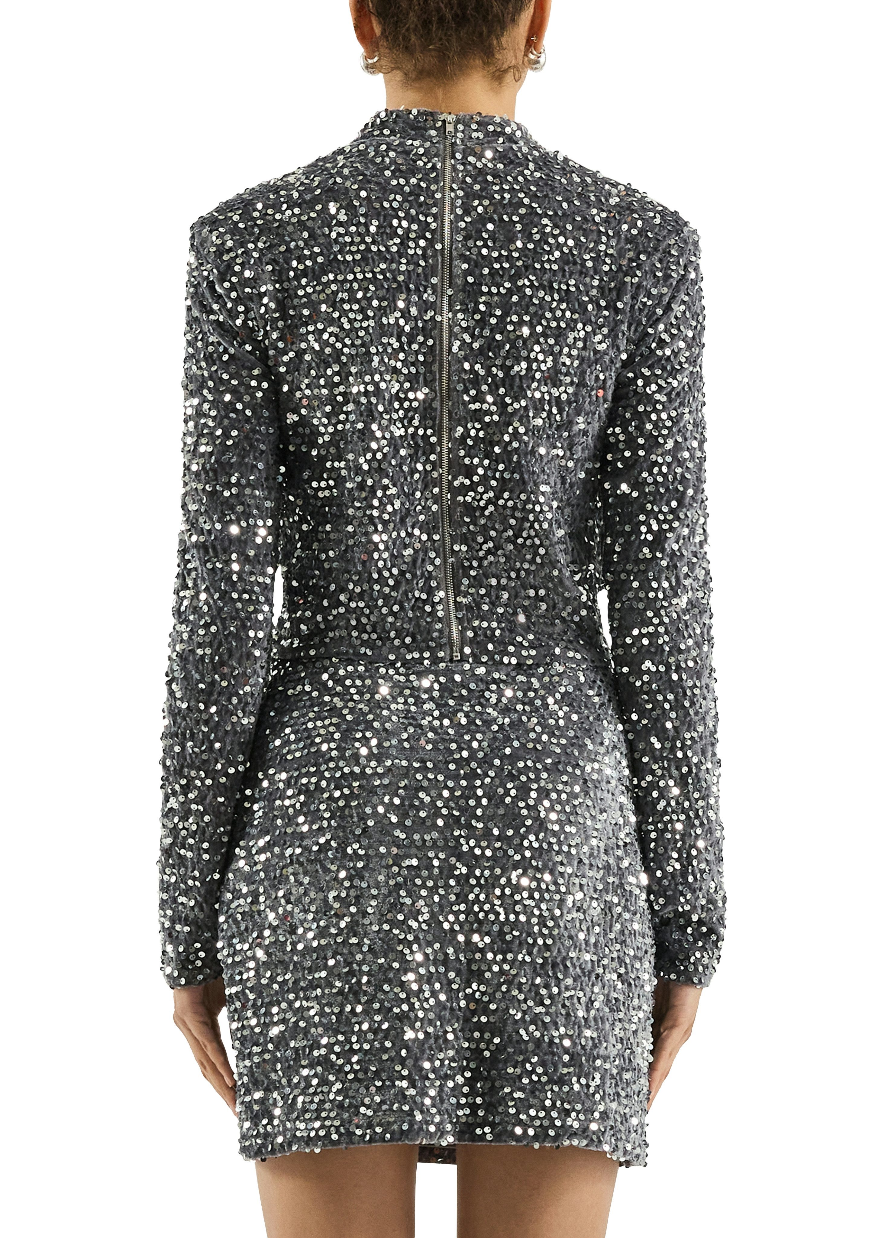 QS Langarmshirt mit Pailletten besetzt günstig online kaufen