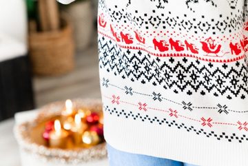 Missy Rockz Weihnachtssweatshirt X-MAS ROCKZ Sweater white / multicolor