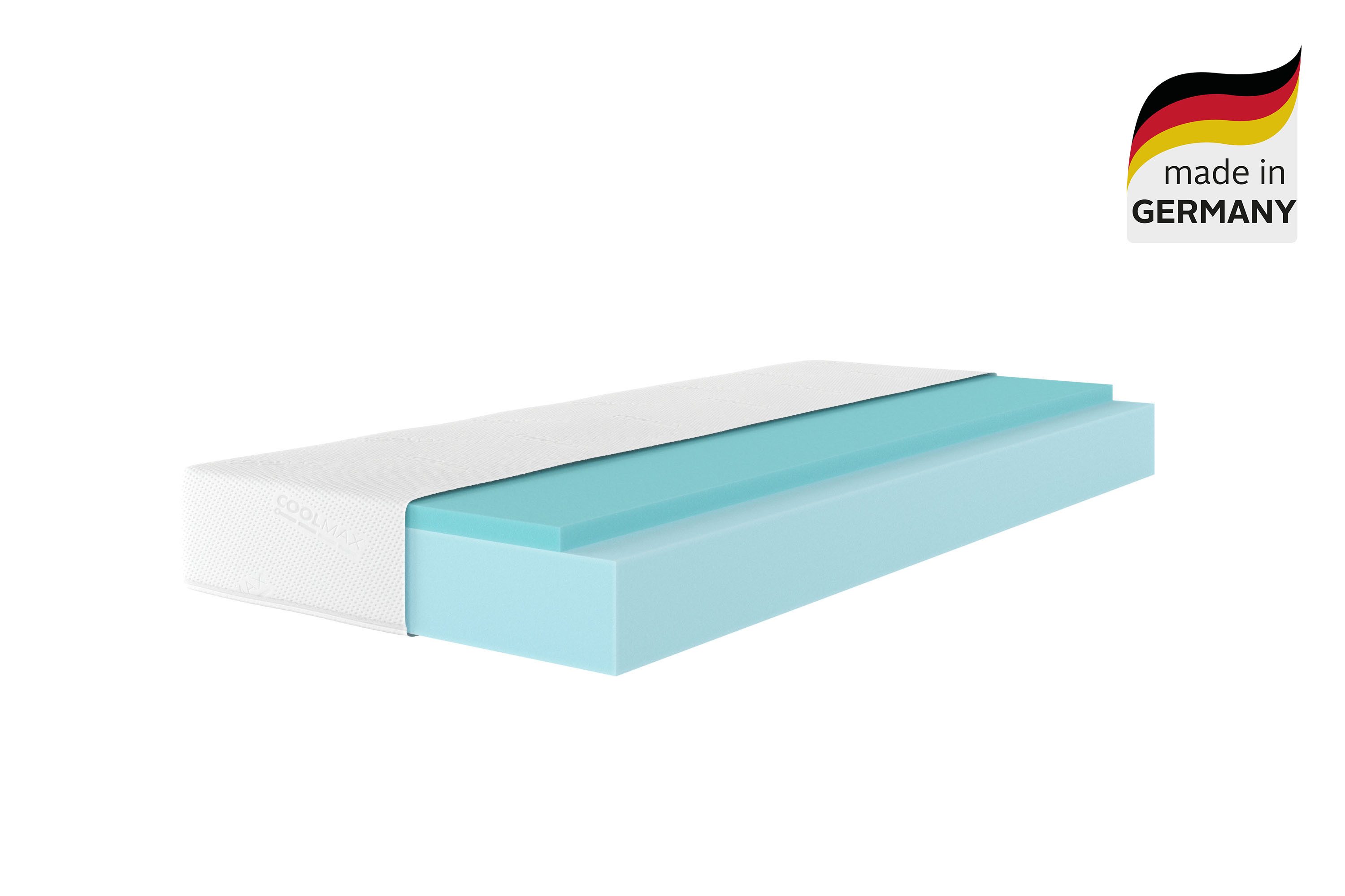 Gelschaummatratze Kniven, Matratze 90x200 cm, 140x200 cm & weitere Größen, OTTO home, 17 cm hoch, Matratze H2-H4, ergonomisch, allergiker geeignet (Hausstauball – Bild 2 von 5