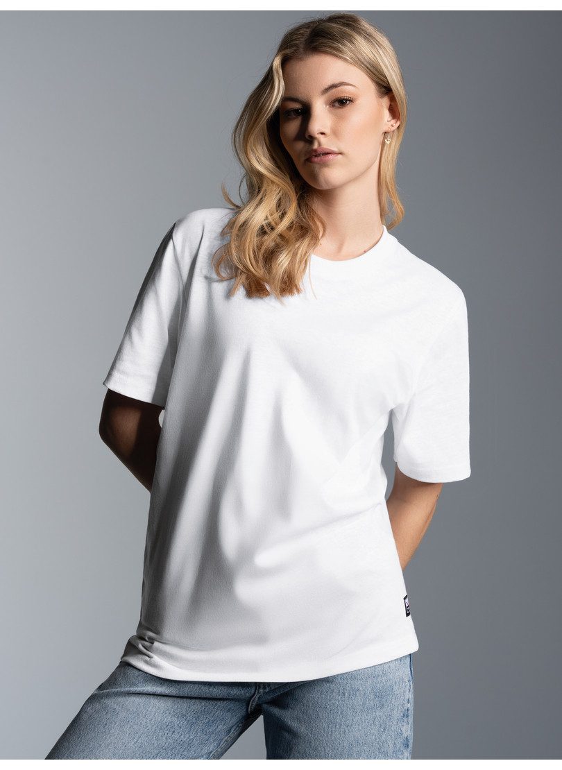 T-Shirt TRIGEMA Heavy T-Shirt aus 100% recycelter Baumwolle