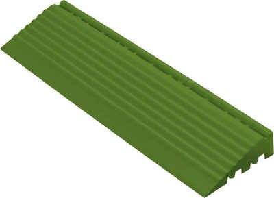 florco® Klickfliesen-Kantenleiste, Seitenteil grün mit Öse, 30 cm