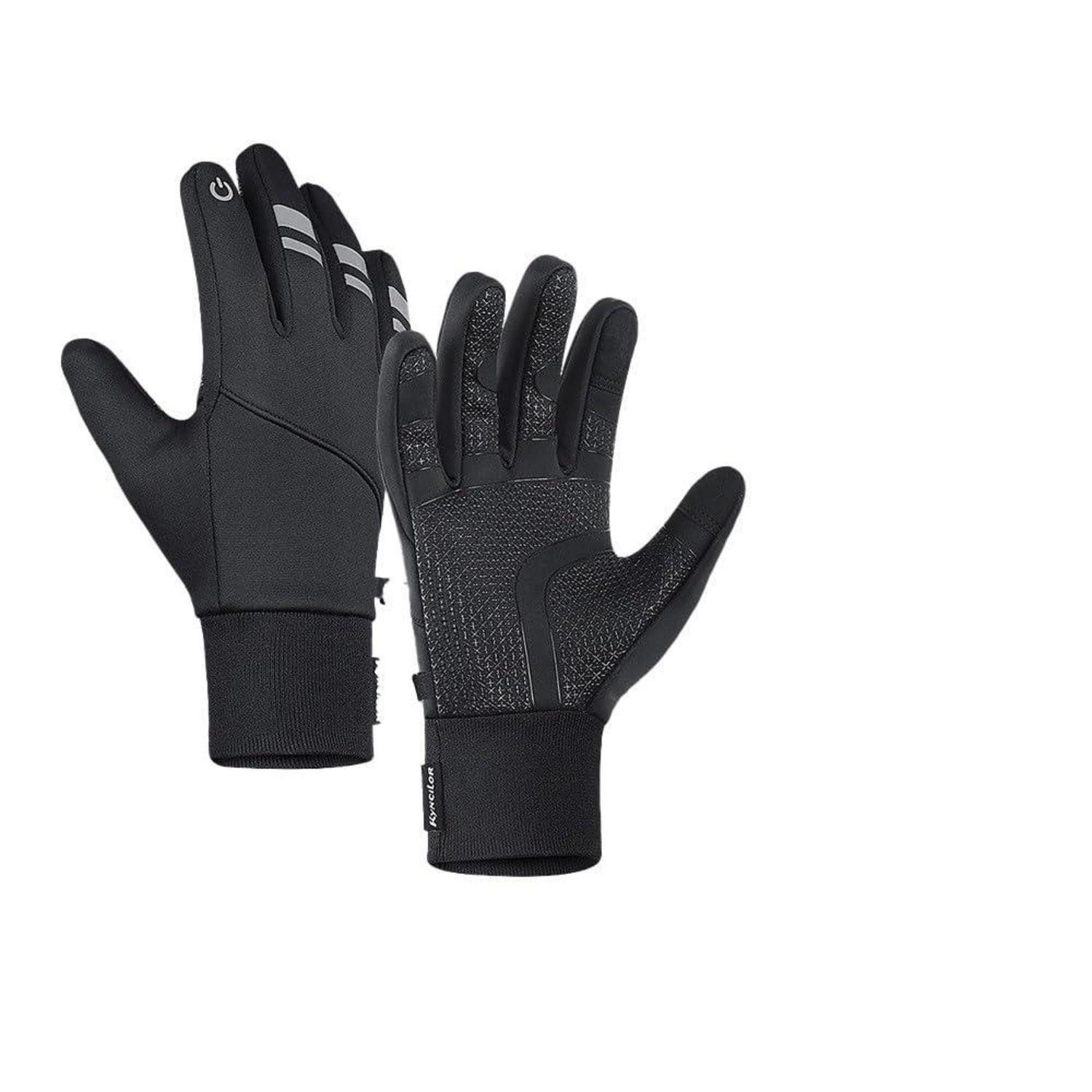 LuxusKollektion Thermohandschuhe Winterhandschuhe Damen Herren Schwarz (1-St)