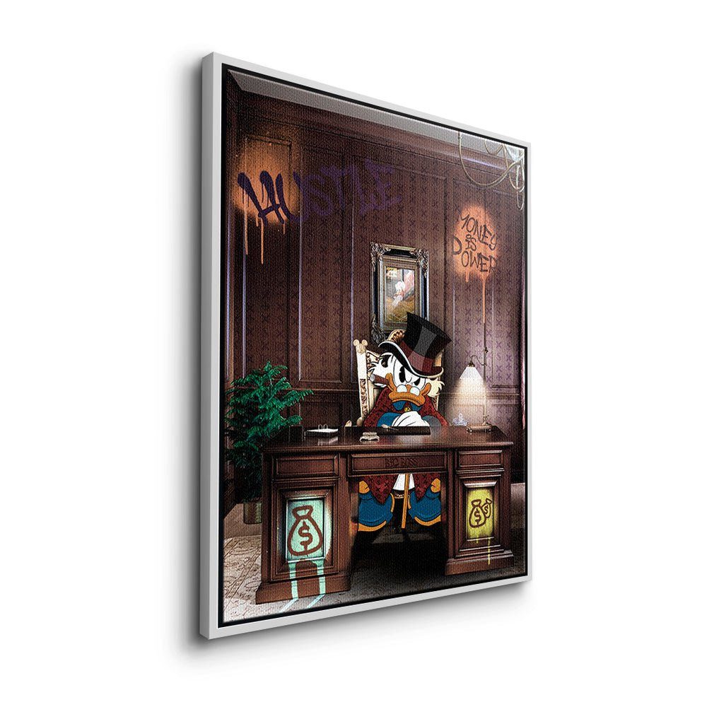 Big Leinwandbild, - Boss PopArt Premium Chef Motivationsbild DOTCOMCANVAS® Rahmen Wandbild goldener -