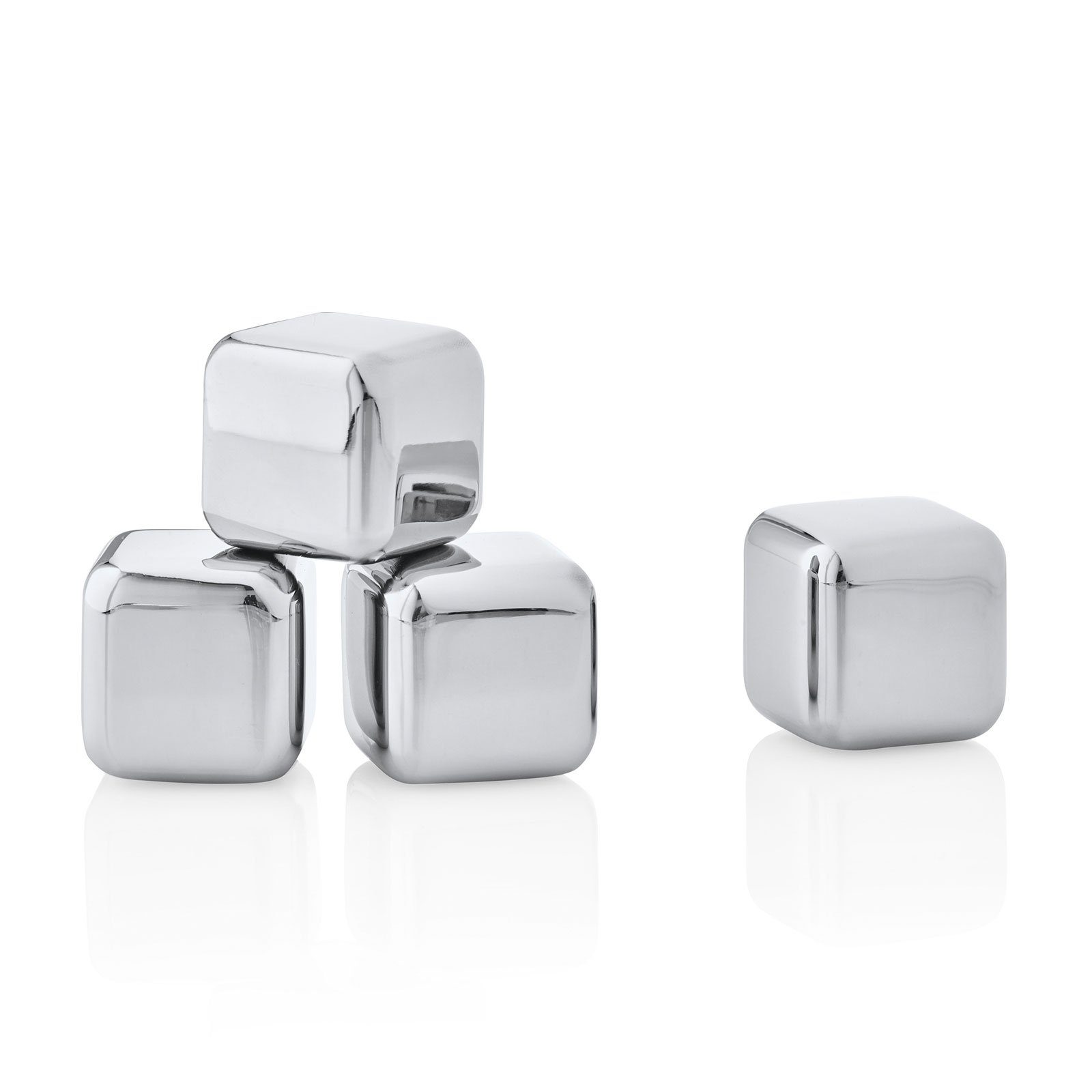 blomus Eiswürfel-Steine, blomus LOUNGE Eiswürfel Set 4-teilig inkl. Aufbewahrungsbeutel