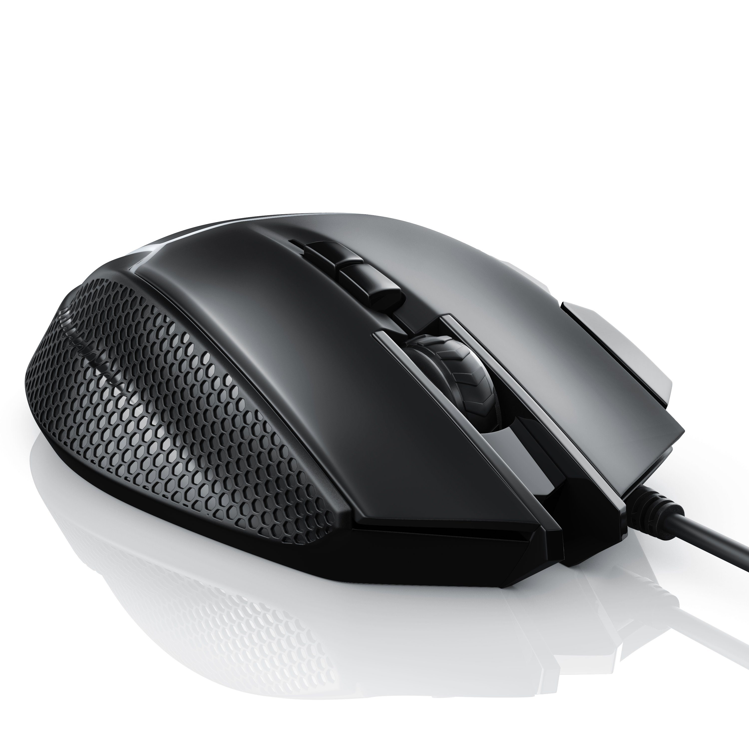 CSL Gaming-Maus 500 dpi, Gewichten) (kabelgebunden, ergonomisch, Abtastrate wählbar, Mouse inkl. 3200 dpi