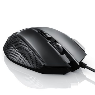 CSL Gaming-Maus (kabelgebunden, 500 dpi, ergonomisch, 3200 dpi, Abtastrate wählbar, Mouse inkl. Gewichten)