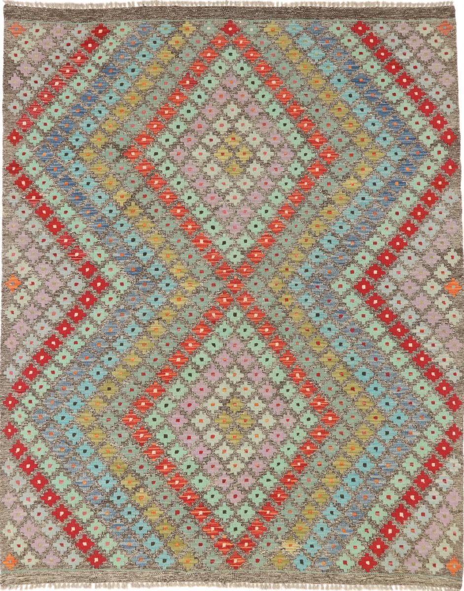 Orientteppich Kelim Afghan 169x209 Handgewebter Orientteppich, Nain Trading, rechteckig, Höhe: 3 mm