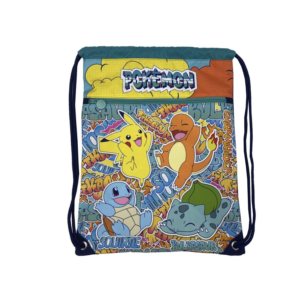 POKÉMON Turnbeutel Pokémon Turnbeutel 43 x 33 x 1 cm Sportbeutel Kinder mit Kordelzug (1-tlg)