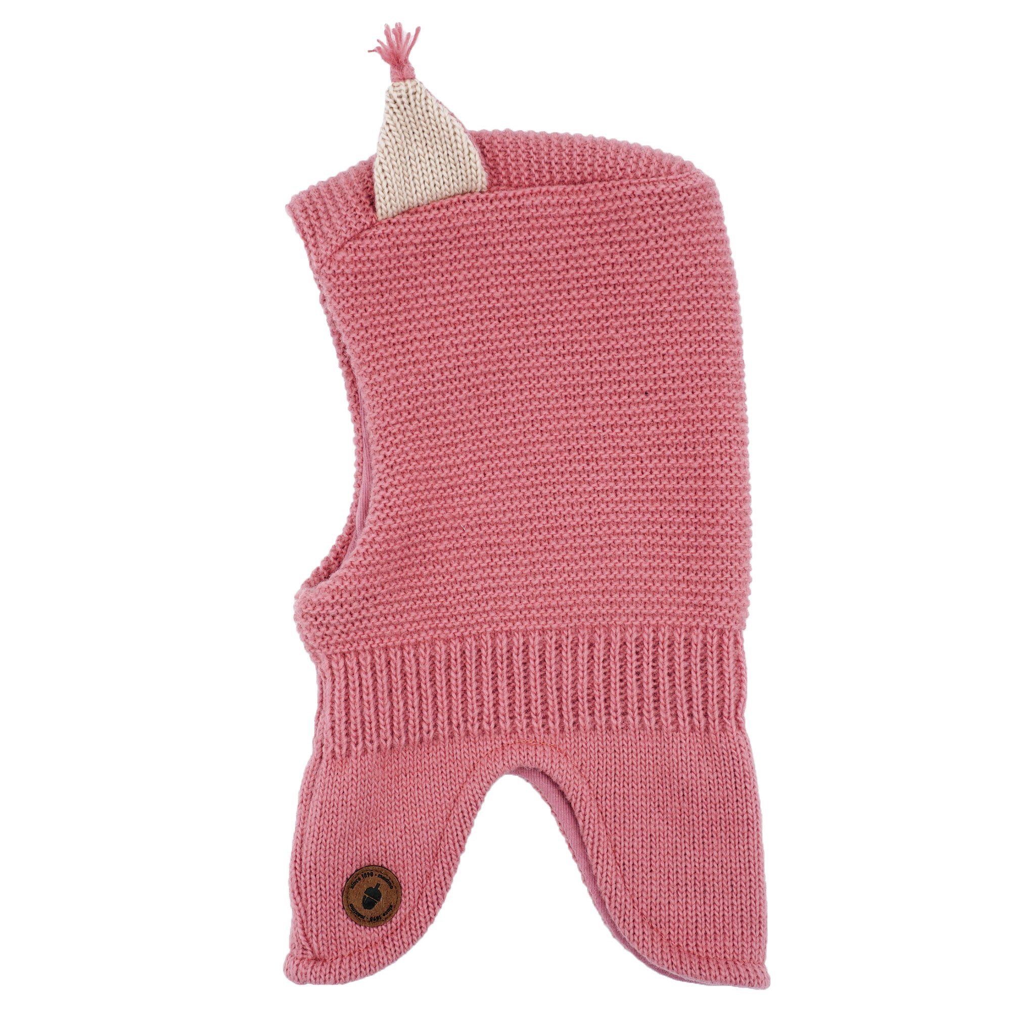 MAXIMO Schlupfmütze Wollanteil, gestrickt, gefüttert, mit Öhrchen