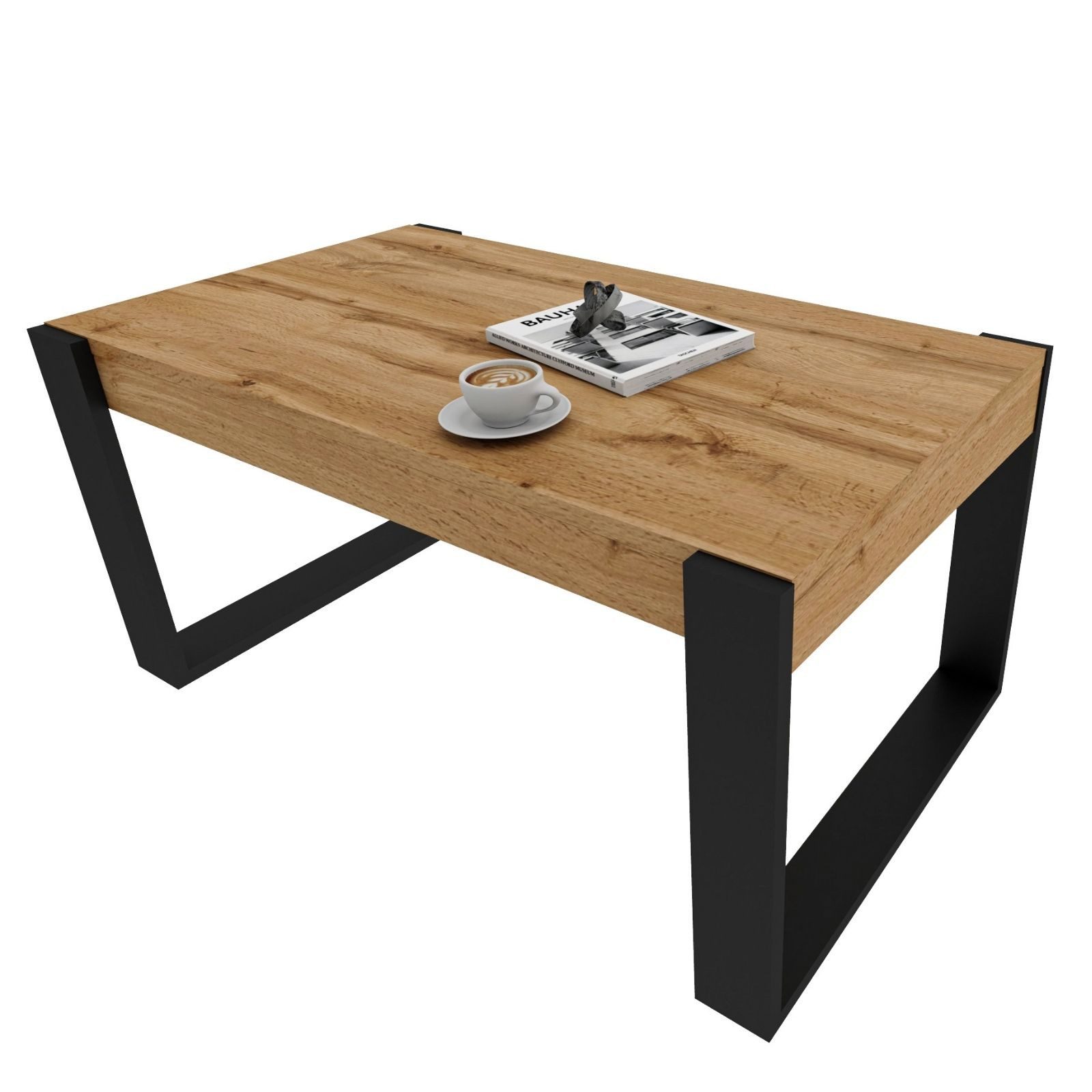 Raumhirsch Furniture Couchtisch Karo II modern & stabil fürs Wohnzimmer aus Holzwerkstoff