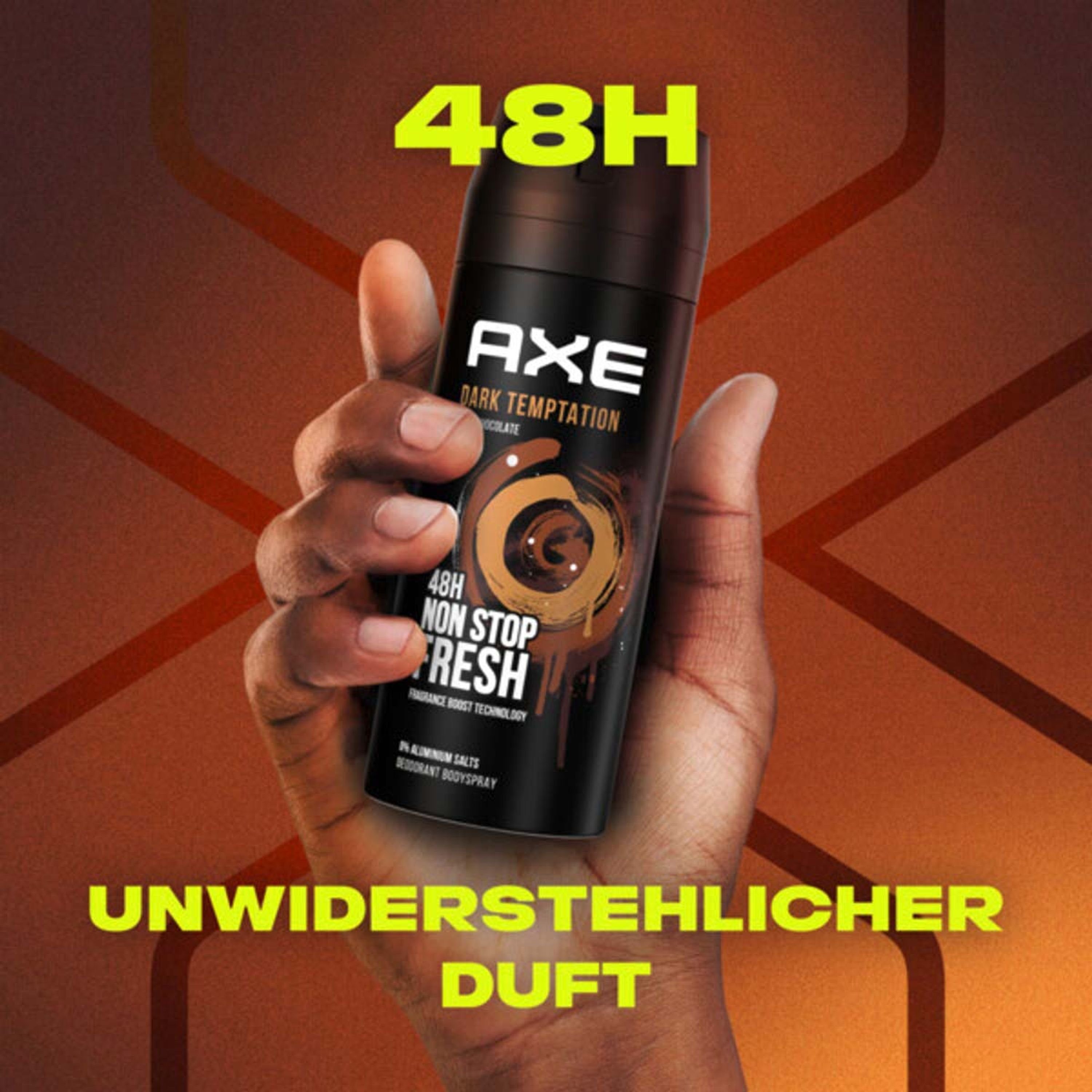 axe Deo-Set Deo Dark Bodyspray Herren 6x Deospray Deodorant Temptation 150ml
