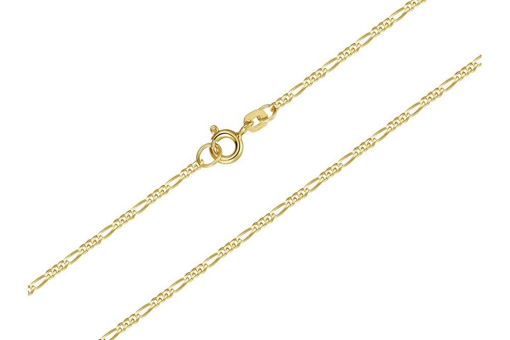 Silberkettenstore Goldarmband Figarokette Armband 1,5mm - echt 585 Gold, Länge wählbar von 16-23cm – Bild 2 von 3