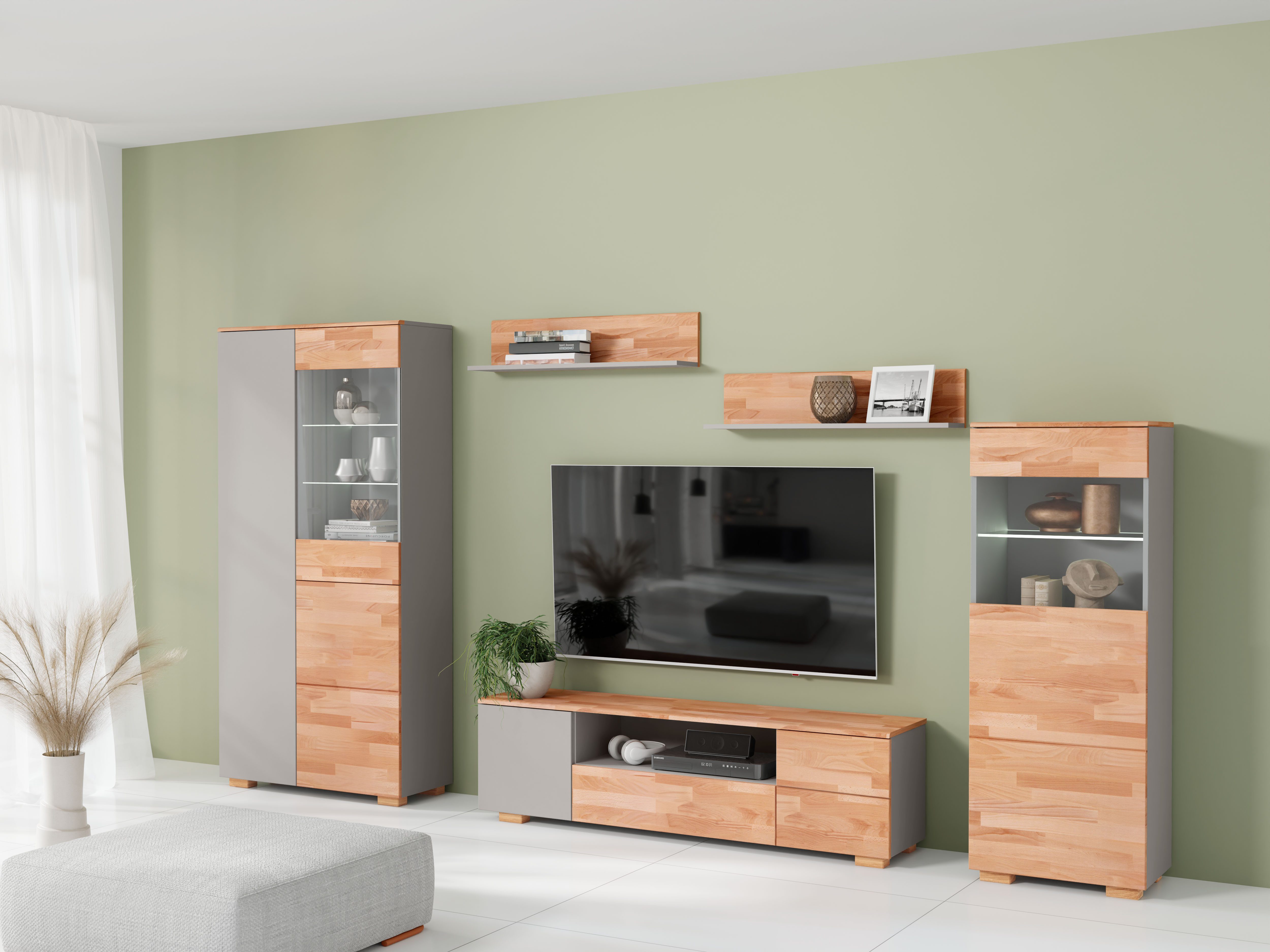 OTTO home Wohnwand, (5-St), schöne moderne Optik
