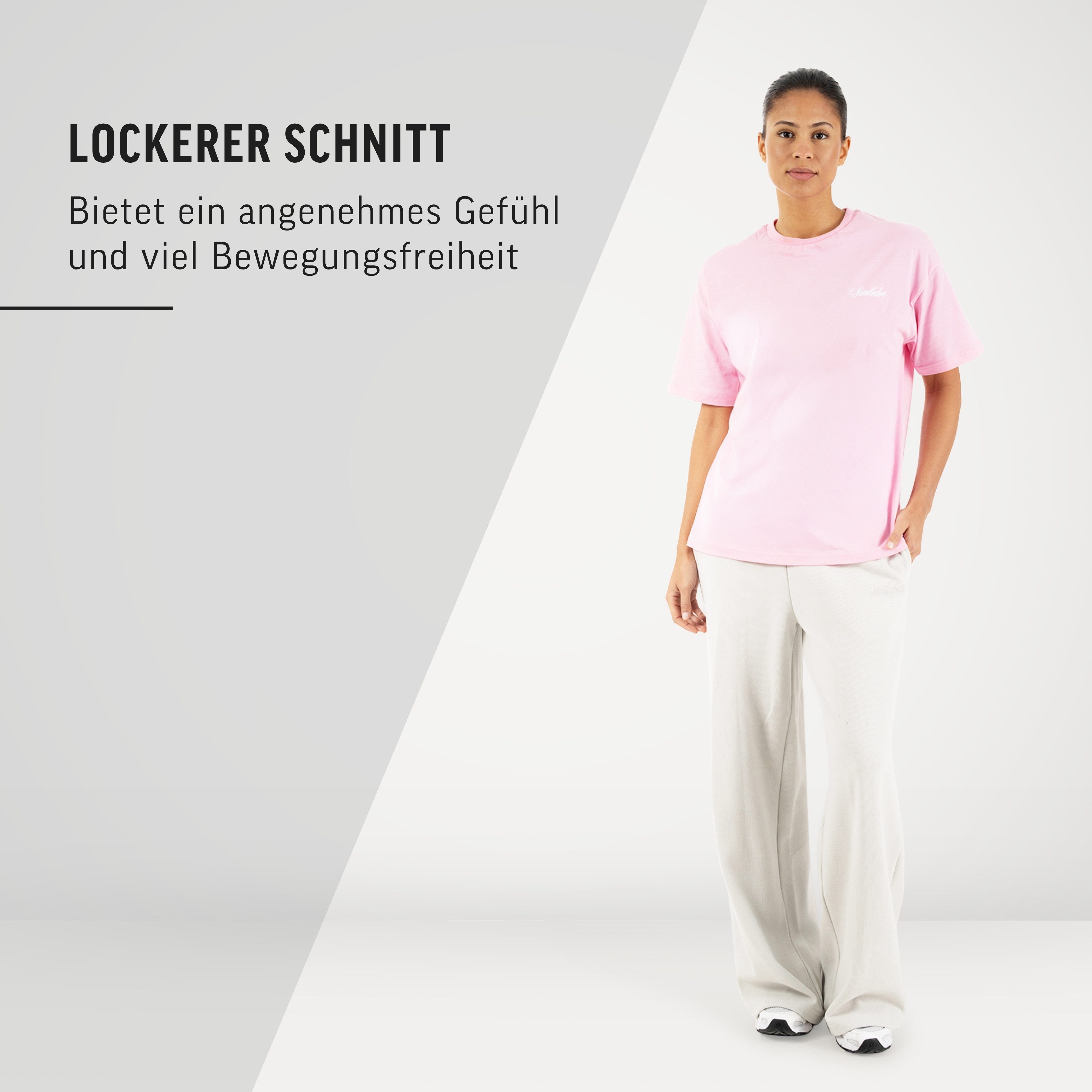 Smilodox T-Shirt Feyd, Oberteil, Unisex Oversize Shirt mit Backprint & Logo Backprint, Frontlogo, Rundhals, Baumwolle, Streetwear